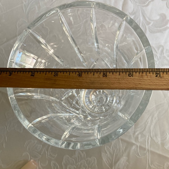 PRINCESS HOUSE heavy 2-piece glass candlestick w/ pretty pattern. $19 - Picture 3 of 6